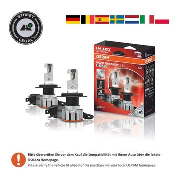 Osram Night Breaker LED Start H4 ledlamp 12V 6000K (Diverse), Verzenden, Nieuw
