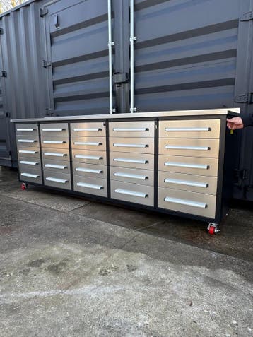 Luxe Industriële Werkbank / Gereedschapskast – Zeer Compleet, Nieuw