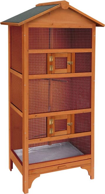 Voliere Classic Nevada Bruin – Binnenvolière voor parkiet, Verzenden, Nieuw, Hout, Overige typen