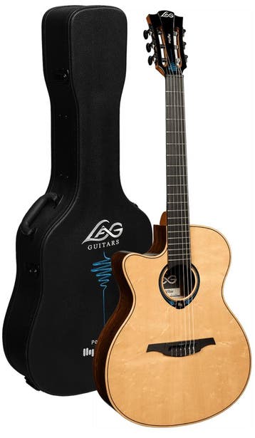 LAG Hyvibe 30 TNLHV30ACE LINKShandig Klassieke gitaar Cutawa, Verzenden, Nieuw