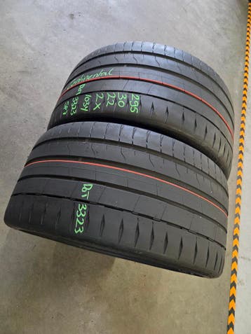 295/30/22 103Y CONTINENTAL SP7 ZOMERBANDEN 5,9MM PROFIEL 2x, Ophalen, Gebruikt, 295 mm, Overige maten