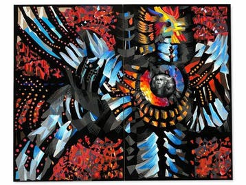 René Perrot (1912-1979) - Sans titre · Grande gouache pour, Antiek en Kunst