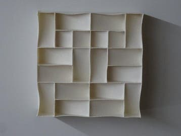 2026 - 19 Wit minimalistisch wandrelief