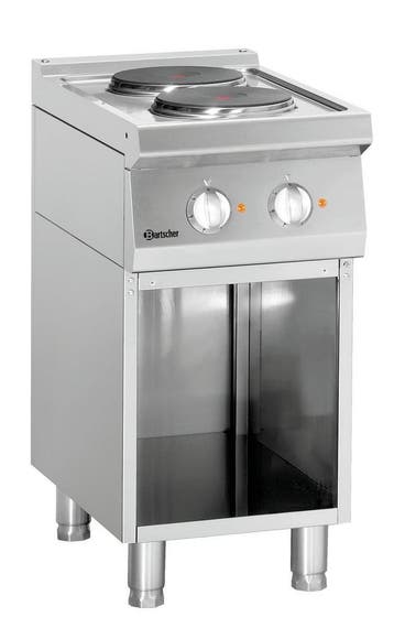 Bartscher Elektrisch Fornuis 700 B400 | 2-Pits | Open Onderb, Zakelijke goederen, Horeca | Keukenapparatuur, Ophalen of Verzenden