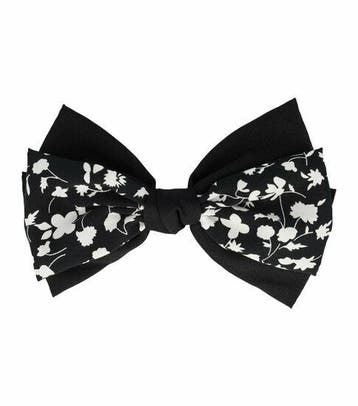 Haarspeld Patentspeld 8cm - Strik 18cm - Bloemenpatroon Stof, Sieraden, Tassen en Uiterlijk, Nieuw