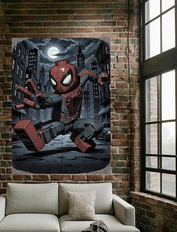 Jacob Hitt - does Spider Man Lego Noir w/COA XXL, Nieuw