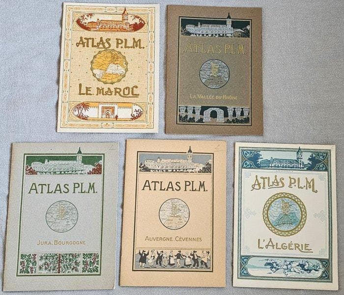 J. Barreau - PLM Railway Atlases – Maroc, Algérie, Jura,, Antiek en Kunst, Antiek | Boeken en Bijbels