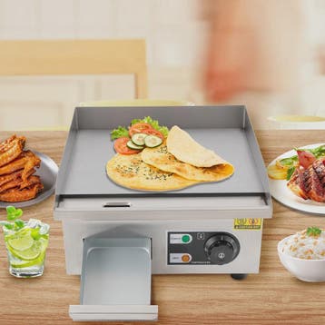 Elektrische Bakplaat 2000W - RVS Teppanyaki Grill met Verste, Verzenden, Nieuw