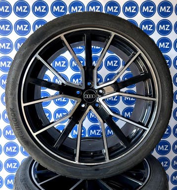 Audi Q5 SQ5 | 21 inch Velgen + Zomerbanden, Gebruikt, 255 mm, Banden en Velgen, Personenwagen