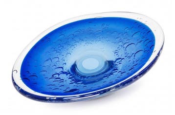 Glasfabriek Leerdam - Floris Meydam - Vaas - Grote Blauwe, Antiek en Kunst, Antiek | Glas en Kristal