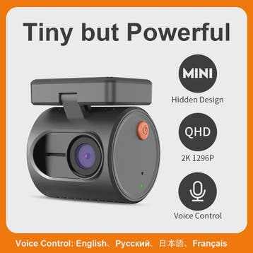 KAWA MINI 3 Dashcam: 2K QHD, Spraakbesturing, WiFi & Nachtzi, Auto diversen, Dashcams, Verzenden, Nieuw