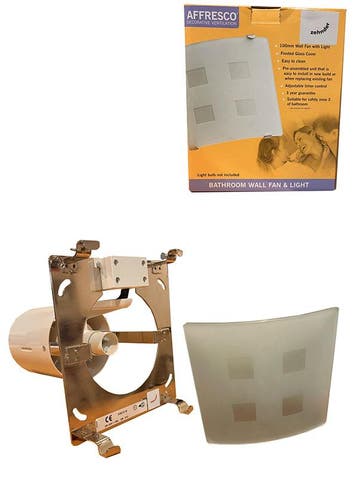 ZEHNDER affresco ventilator met lamp en glasplaat (diversen), Ophalen of Verzenden, Nieuw