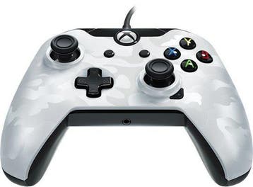 Xbox One Controller Wired - Wit Camo  - PDP Xbox One, Ophalen of Verzenden, Zo goed als nieuw