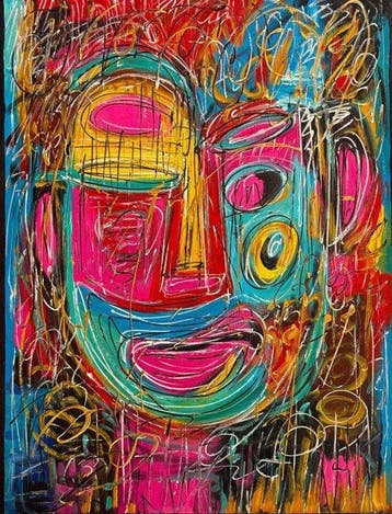 Nguyn V.L (1993) - Pink Pop Spirit 80 60 cm  Starting