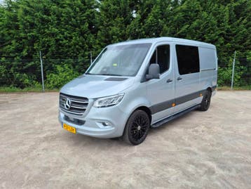 Mercedes-Benz Sprinter L2H1 DC 319Cdi 190Pk 9G-tronic, Gebruikt, Mercedes-Benz, Diesel, Zilver of Grijs