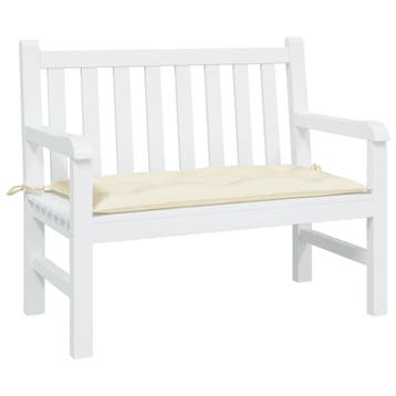 vidaXL Tuinbankkussen 100x50x7 cm oxford stof crèmekleurig, Verzenden, Nieuw