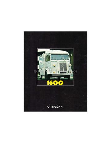 1970 CITROEN H 1600 BROCHURE NEDERLANDS, Nieuw, Author