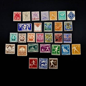 Nederland 1914/1928 - Verzameling o.a Olympische Spelen 1928, Gestempeld
