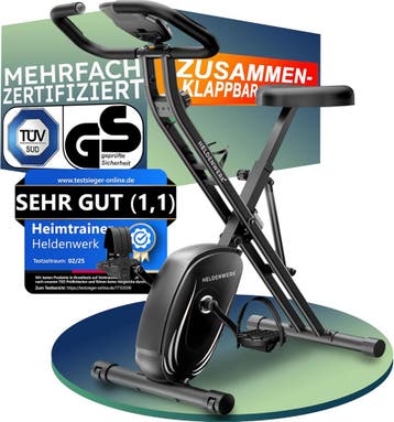 2dekans | Heldenwerk Hometrainer - Inklapbaar - tot 150KG, Sport en Fitness, Fitnessmaterialen, Ophalen of Verzenden, Zo goed als nieuw