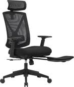 Ergonomische bureaustoel met voetenbankje - met lendensteun, Verzenden, Nieuw