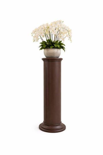 Beeld, 107 cm hoge zuil of pilaar - 107 cm - Hout