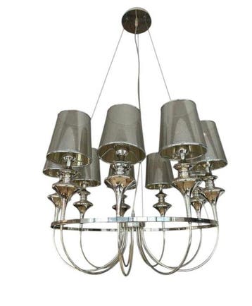 Kroonluchter - Chroom, Glas, Metaal - Josephine Queen 9