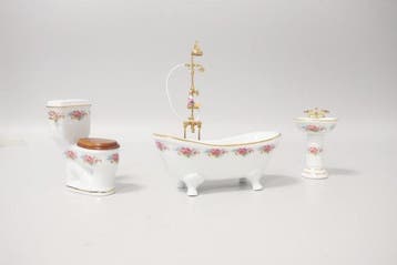 reutter porcelin - Speelgoed meubels Dresden Rosé -