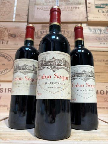 2003 , 2004 & 2008 Château Calon Ségur - Saint-Estèphe Grand, Nieuw
