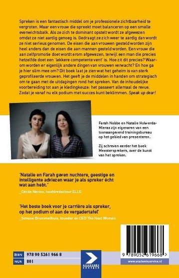 Speak up dear! 9789052619668 Natalie Holwerda-Mieras, Verzenden, Zo goed als nieuw, Natalie Holwerda-Mieras