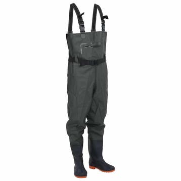 vidaXL Waadpak met laarzen en riem maat 41 donkergroen, Verzenden, Nieuw