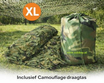 Camouflage net jungle leger groen schaduwdoek camo *4x6* JUN, Verzamelen, Verzenden