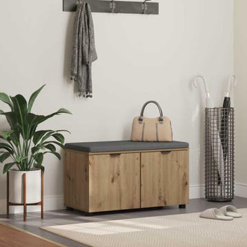 vidaXL Halbank Artisan Eik 80 x 38 x 46 cm, Verzenden, Nieuw