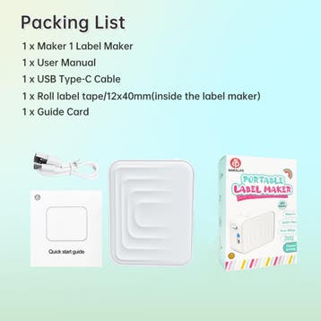 Mini Bluetooth Stickerprinter Inktloze Thermische Labels, Computers en Software, Printers, Verzenden, Nieuw