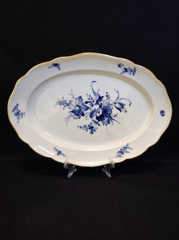 Meissen - Schaal - antieke ovale schaal 41,0 × 28,5 cm, 5 ×