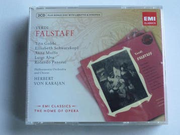 Verdi - Falstaff / Herbert von Karajan (2 CD) EMI, Ophalen of Verzenden, Zo goed als nieuw