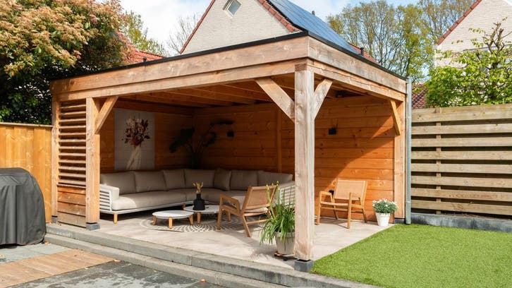 AANBIEDING! Plat dak van 5x4m voor maar €2109, Tuin en Terras, Overkappingen, Veranda, Nieuw, Verzenden