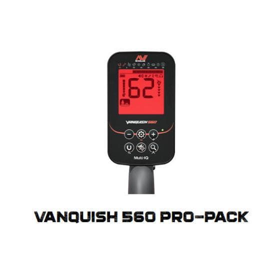 Minelab Vanquish 560 PRO PACK, Hobby en Vrije tijd, Metaaldetectors, Nieuw, Meer dan 30 cm, Discriminatie metaaldetectie, Instelbare gevoeligheid