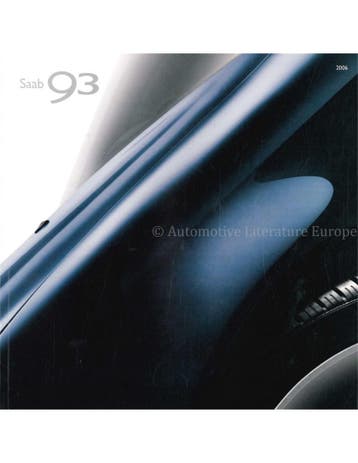 2006 SAAB 9-3 BROCHURE NEDERLANDS, Boeken, Nieuw, Author