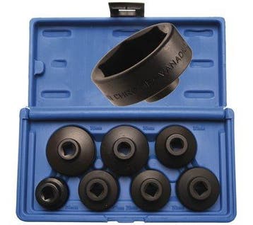 Oliefiltersleutelset Ø 24 - 38 mm 7-dlg, Verzenden, Nieuw