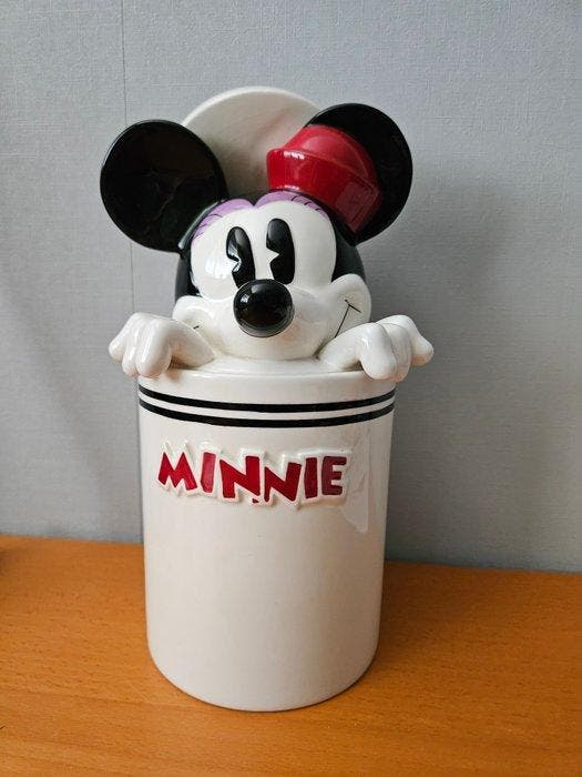 Walt Disney Peek A Boo Minnie Mouse - 1 Ceramic Cookie Jar, Verzamelen, Disney