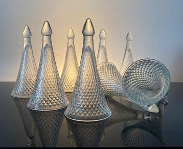 Henri Maire - Drinkset (8) - Art Deco coupes - Trinquette