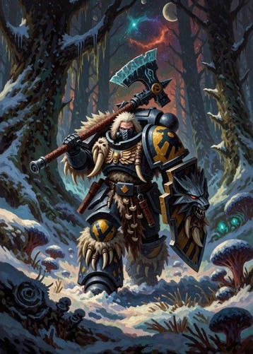 ssick lab - [XL MATTE PAPER] Wolf of the Frozen Wilds