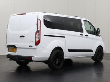 Ford Transit Custom Dubbel cabine L1 H1 2023 Diesel, Auto's, Zwart, Wit, Nieuw, Dealer onderhouden