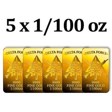 1/100 Troy Ounce - Goud .999 - European Mint, Estonia, 5 x