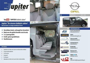 OPEL VIVARO Dubbele Cabine inbouw ACTIE'S