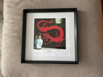 Hergé - Lithographie Moulinsart - Le Lotus Bleu - Couverture, Boeken, Stripboeken, Nieuw