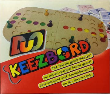 Keezbord Duo Kunststof | Keezbord - Gezelschapsspellen, Hobby en Vrije tijd, Verzenden, Nieuw