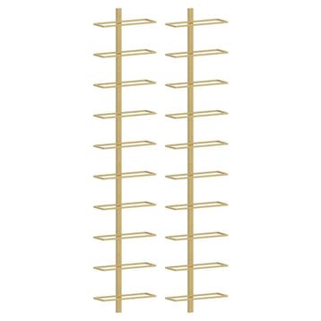 Wijnrek wandmontage goud 2 stuks - Retourdeal 46% korting, Huis en Inrichting, Woonaccessoires | Wijnrekken, Ophalen of Verzenden