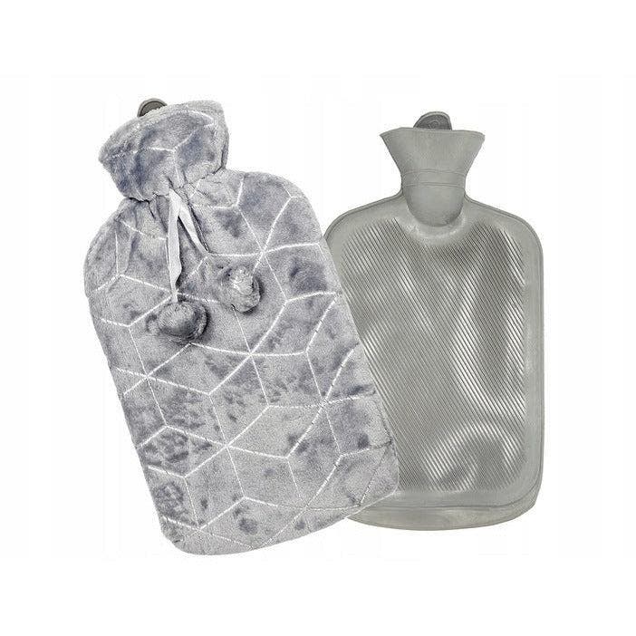 Tragar Warmwaterkruik Cube 2L – Grijs/Zilver – Rubber Kruik, Huis en Inrichting, Woonaccessoires | Kussens, Ophalen of Verzenden