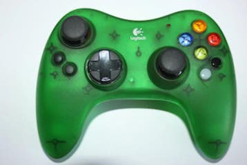 Xbox Attack Green Logitech Wireless Controller + Receiver, Spelcomputers en Games, Spelcomputers | Xbox Original, Ophalen of Verzenden